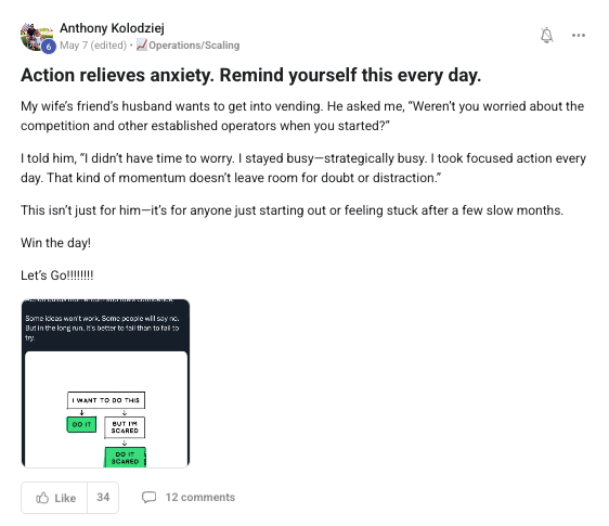 Action Relieves Anxiety