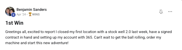 First location closed with a Stockwell 2.0
