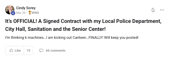 Signed contract with police department and city hall