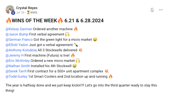 Wins of the week: contracts, machines, and micro markets