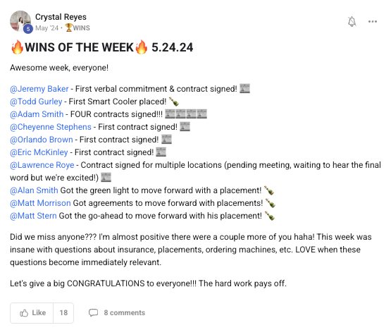 Weekly Wins Roundup