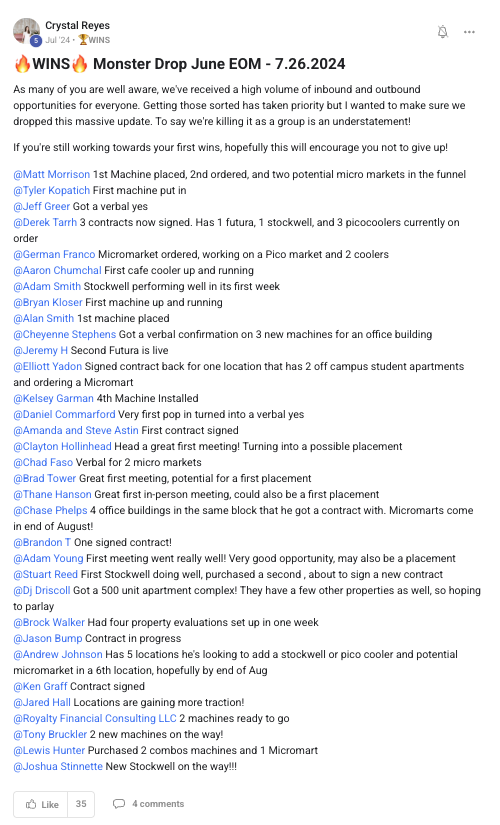 Weekly Wins Roundup