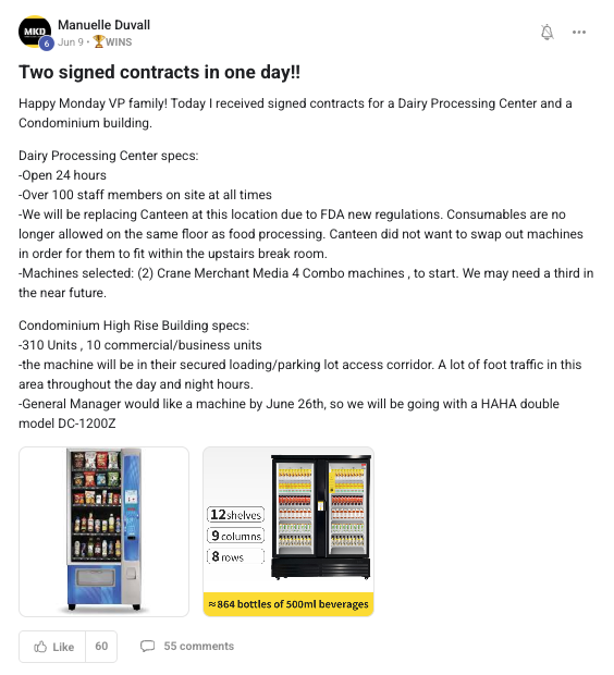 Two signed contracts in one day, dairy center and condo