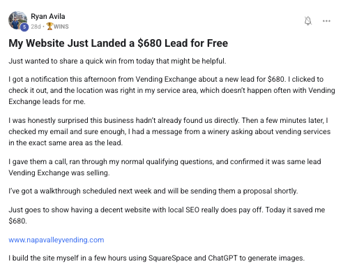 Website Lead - $680 for Free